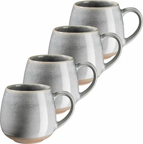 Mäser 4 db nagy bögre szett AQUATA – 500 ml,szürke, 500 ml