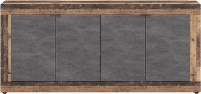 BLAGO komód 180 cm sötét tölgy/grafit