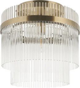 Endon 119492 - Felületre szerelhető csillár MARIETTA 1xE27/10W/230V sárgaréz/átlátszó