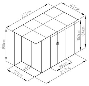 Kerti ház Chester A - Rojaplast