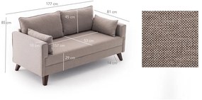Bézs kanapé 177 cm Bella – Balcab Home