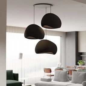 Függőlámpa - Wabi Sabi Claylights - Fekete