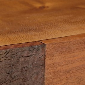 barna tömör újrahasznosított fa tálalószekrény 110 x 30 x 75 cm