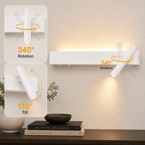 BRILAGI - ARLIX LED fali spotlámpa LED/3W/230V + LED/7W, fehér, CRI 90