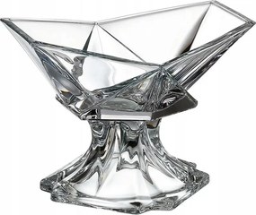 Bohemia Origami Üveg Saláta tálaló Snackekhez 22,5 cm