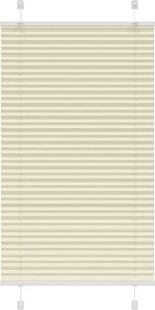 vidaXL pliszírozott redőny krém 70x100 cm szövetszélesség 69,4 cm