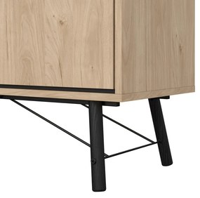 Natúr színű komód tölgyfa dekorral 150x72x40 cm Ry – Tvilum