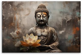 Gario Vászonkép Meditáló Buddha szobra Méret: 100 x 70 cm