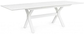 KENYON fehér bővíthető étkezőasztal 180-240 cm