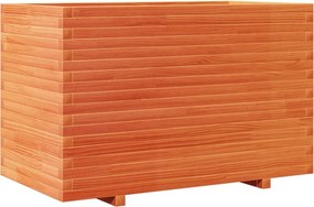 vidaXL viaszbarna tömör fenyőfa kerti virágláda 110x60x72 cm