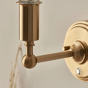 Endon 114831 - LED Dimmelhető újratölthető fali lámpa BURLEY LED/1,5W/5V réz/bézs