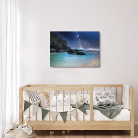 Vízpart képe (üvegen) (70x50 cm)