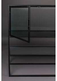 Fekete fém tálalószekrény 150x90 cm Boli – Dutchbone
