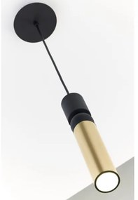 Jupiter 2006 - Csillár zsinóron ALAS 1xGU10/10W/230V arany/fekete