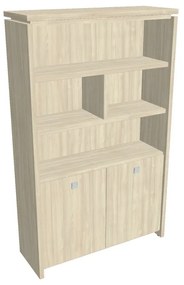 Verno magas szekrény 128 x 46 x 210 cm, polccal, akác