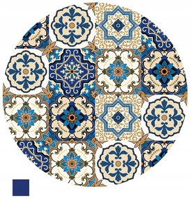 Kisasztal BOHO Ø 38 cm, kék