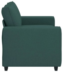 kétszemélyes sötétzöld szövet kanapé 120 cm