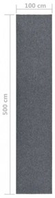 szürke koszfogó futószőnyeg 100 x 500 cm