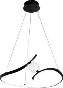 MILAGRO ML1177 Modern Led Függesztett Lámpa Fekete LED IP20