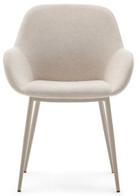 Krémszínű étkezőszék Konna – Kave Home