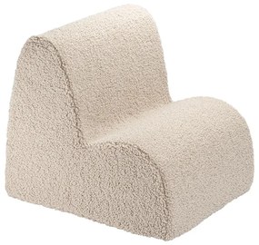 Világosbarna buklé gyerek fotel Cloud – Wigiwama