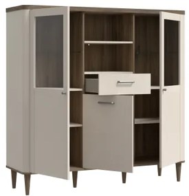 VIRO vitrin barna/bézs