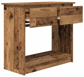 antik fa konzolasztal fiókokkal 85,5x38,5x74,5 cm
