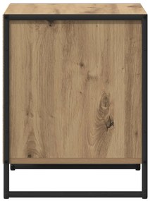 vidaXL Éjjeli asztal 2 pcs Művészi tölgy 50 x 39,5 x 50 cm Faanyag