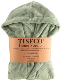 Zöld mikroplüss gyerek fürdőköpeny, 134-140 Delux – Tiseco Home Studio