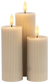 Szürke fénydekoráció készlet 3 db-os Smilla – Sirius