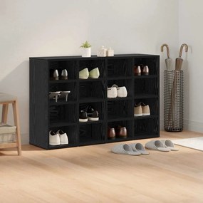 Cipősszekrény polcokkal Musta tammi 103 x 30 x 67 cm Faanyag