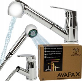 Konyhai mosogató csaptelep álló csaptelep kihúzható kifolyócsővel 2 Funkciók