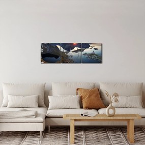Kép - Táj (órával) (90x30 cm)
