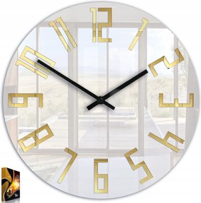 Stílusos Slim Gold óra 32cm Csendes fényes tükör