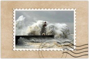 Poszterek 60x40 Világítótorony Vihar