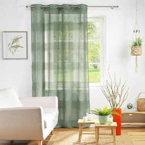 Zöld átlátszó függöny 140x280 cm Terraza – douceur d'intérieur