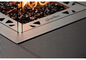 Planika Square Asztal GAS - Kültéri gáz kandalló 79,7x90 cm 10kW