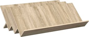 vidaXL Magazin állvány Sonoma tölgy 90 x 53 x 28,5 cm Faanyag