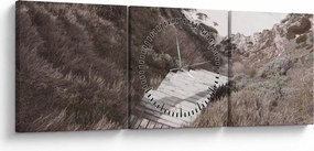 Kép - Utazás a Smaragd-tengerhez (órával) (90x30 cm)
