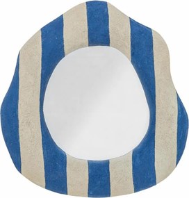 Bloomingville Travis Fali tükör műgyanta keretben Kék