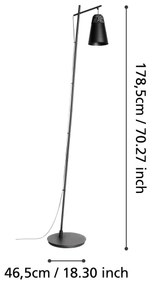 Eglo 99547 - Állólámpa CANTERRAS 1xE27/40W/230V