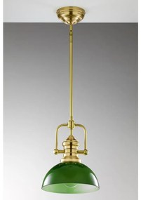 Jupiter 2073 - rúdra szerelt csillár PLATINO 1xE27/15W/230V zöld/arany