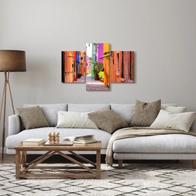 Színes olasz utca képe (90x60 cm)