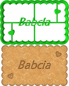 Mézeskalács lyukasztó Nagymama És Nagypapa Napja Keret Felirat Nagymama 8cm