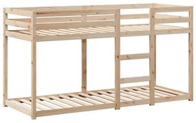 tömör fenyőfa emeletes ágy matrac nélkül 90 x 200 cm