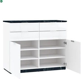 MARMO komód 2 ajtós 4 fiókos