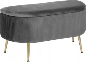 Előszoba Ülőke Tárolórekesszel Mdf 100X40X53CM Szürke