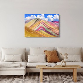 Kép - Rainbow Mountain, Peru (90x60 cm)