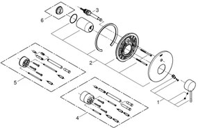 GROHE 19285001 - ESSENCE kádcsaptelep, fényes króm