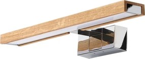 Brilagi-LED Fürdőszobai tükörvilágítás 3 az 1-ben WOODY MIRROR LED/8W/230V 40 cm IP44 króm/tölgy